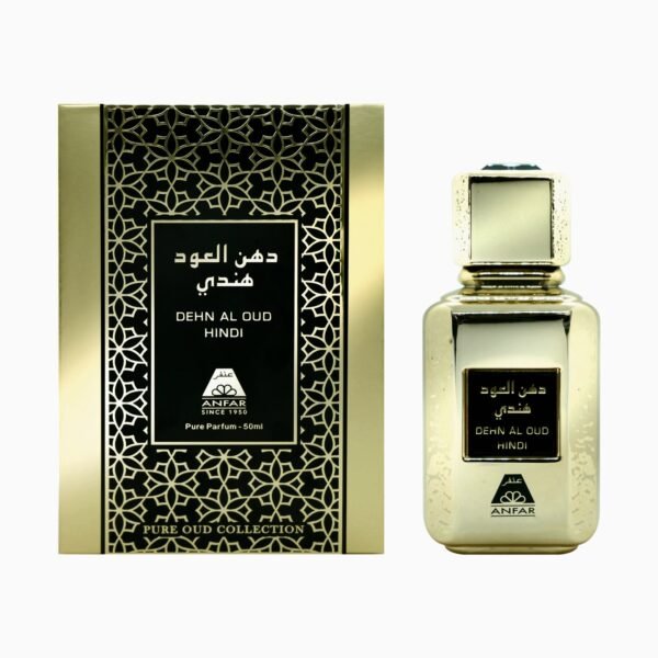 Dehn Al Oud Hindi 50ml perfume spray with gift box.